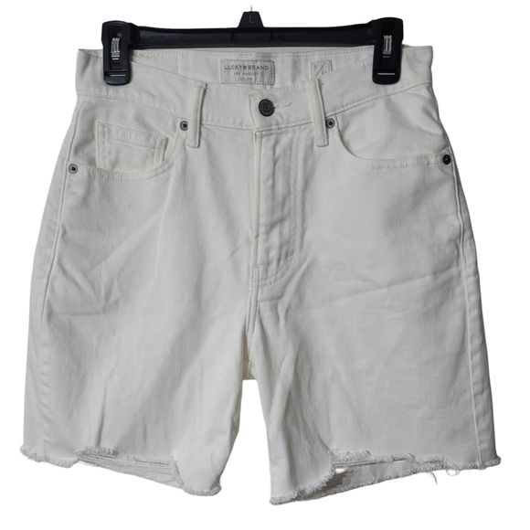 Lucky Brand Pants - Lucky Brand Women's White Denim Shorts Size 0